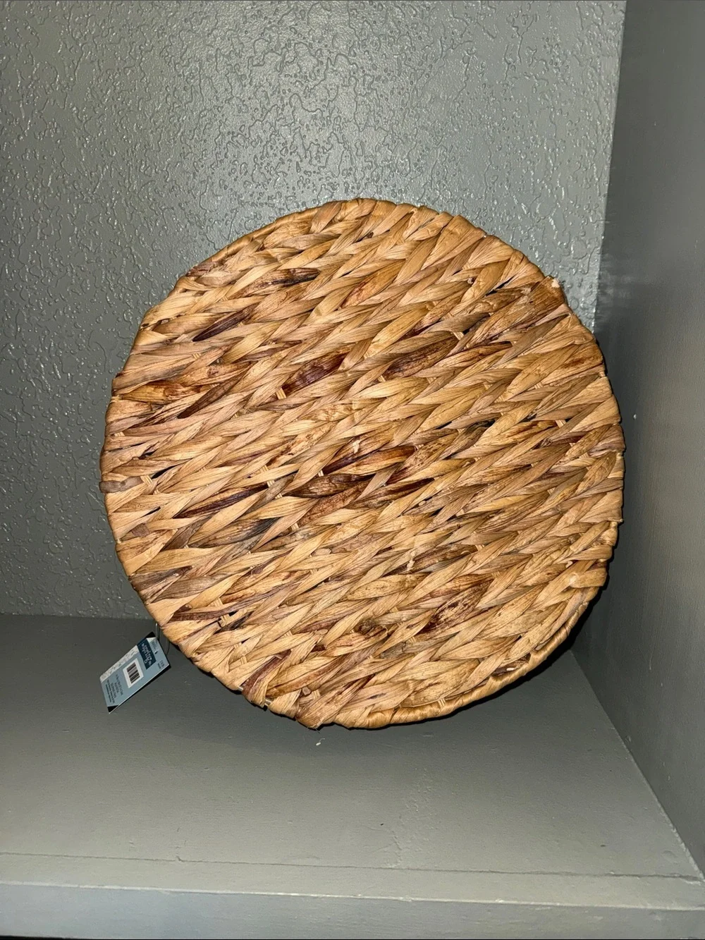 Natural Woven Round Tray